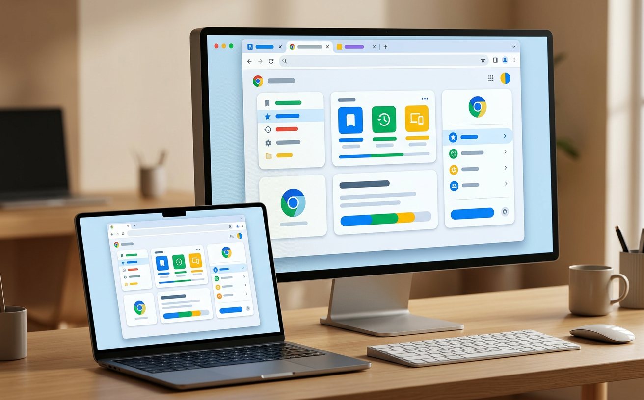 Chrome跨设备同步功能界面
